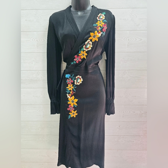 Etro Dresses & Skirts - Etro Embroidered Wrap Dress